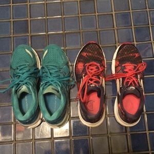 Two pair of size 7 1/2 athletic shoes.
